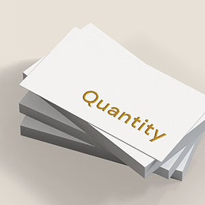 Foiling Business Card Quantity